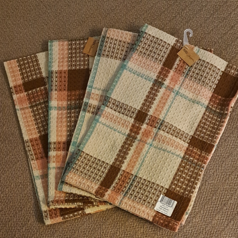 Park Design Plaid Kitchen Towels Set